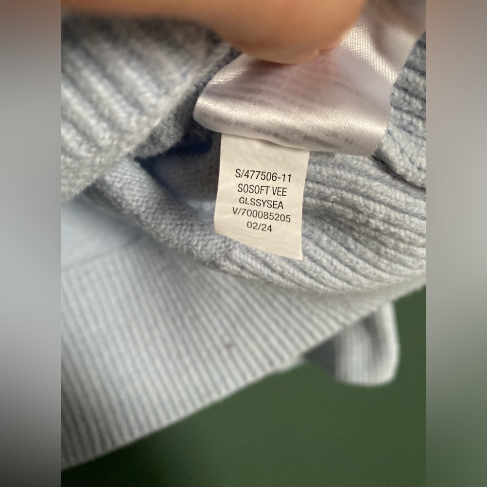 BUNDLE of (3) Old Navy Women's SoSoft V-Neck Sweaters Cream SeaGlass Black Med - Picture 16 of 16